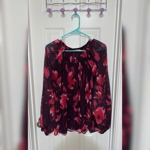 Pink and Black Calvin Klein Blouse